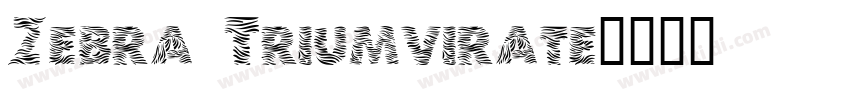 Zebra Triumvirate字体转换